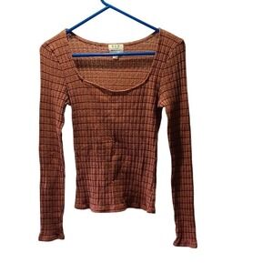 PST Los Angeles Women's Rust Long Sleeve Top‎ L